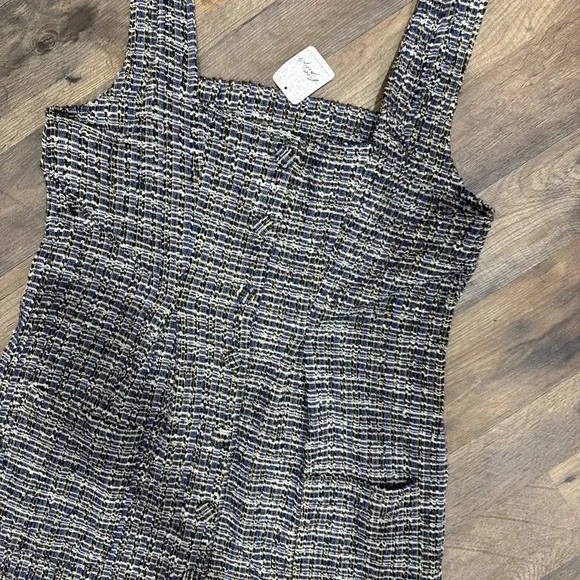 Free People Maxx Mini Shift Dress Tweed‎ Size Medium NEW $148 - Picture 4 of 7
